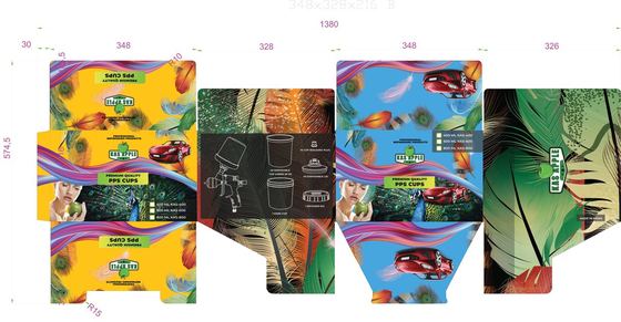 Kas Apple: spray-cup box dieline