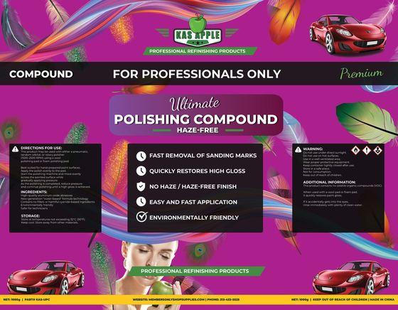 Kas Apple: polishing compound label