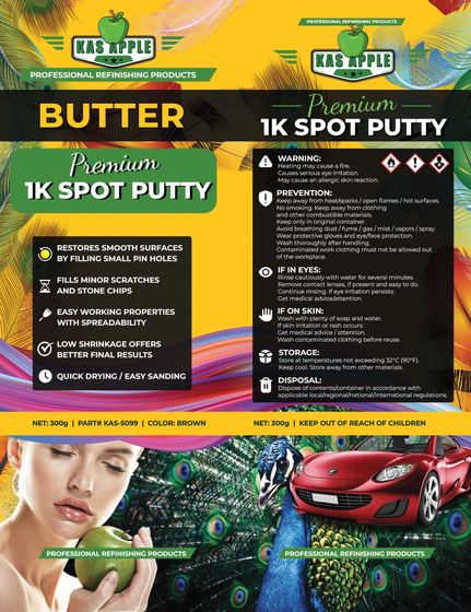 Kas Apple: spot putty label