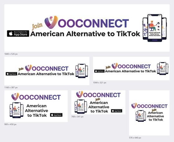 VOOCONNECT: ad-size set